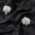 Cloth of Gold Fabric Cut Piece Black Silk Cut Piece