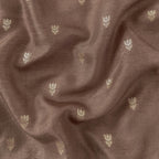 Cloth of Gold Fabric Cut Piece Brown Silk Cut Piece