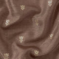 Cloth of Gold Fabric Cut Piece Brown Silk Cut Piece