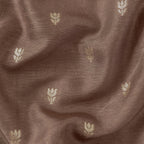 Cloth of Gold Fabric Cut Piece Brown Silk Cut Piece