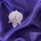 Cloth of Gold Fabric Cut Piece Dark Violet Silk Cut Piece