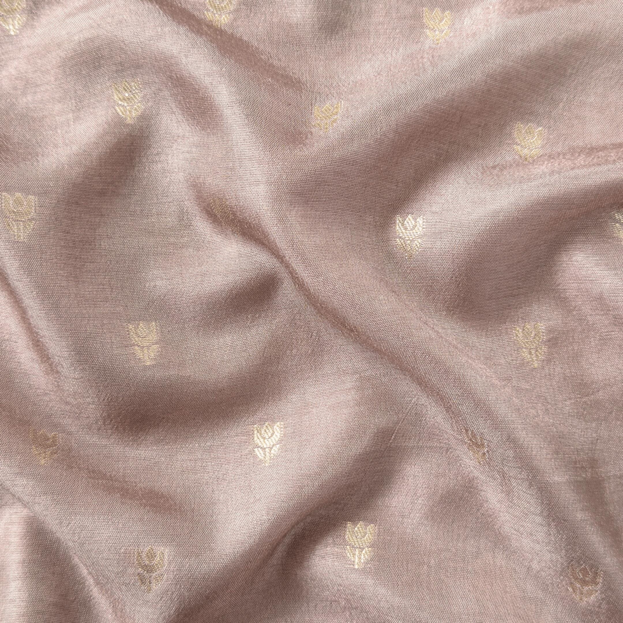 Cloth of Gold Fabric Cut Piece Dusty Pink Silk Cut Piece