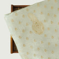 Cloth of Gold Fabric Cut Piece Pure Silver Silk Cut Piece