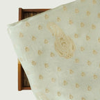 Cloth of Gold Fabric Cut Piece Pure Silver Silk Cut Piece