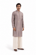Cloth of Gold Kurta Men's Stitched Long Kurta Dusty Pink Silk Long Kurta