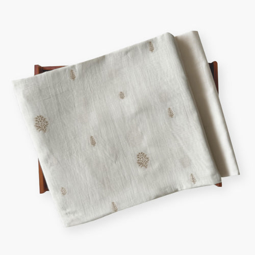 Cloth of Gold Kurta Set Kurta Set Ash Grey Chanderi Kurta Set