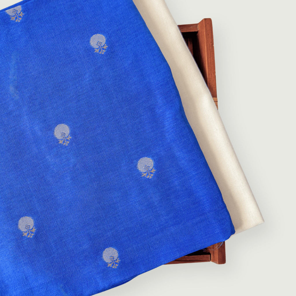 Cloth of Gold Kurta Set Kurta Set Dark Blue Silk Kurta Set