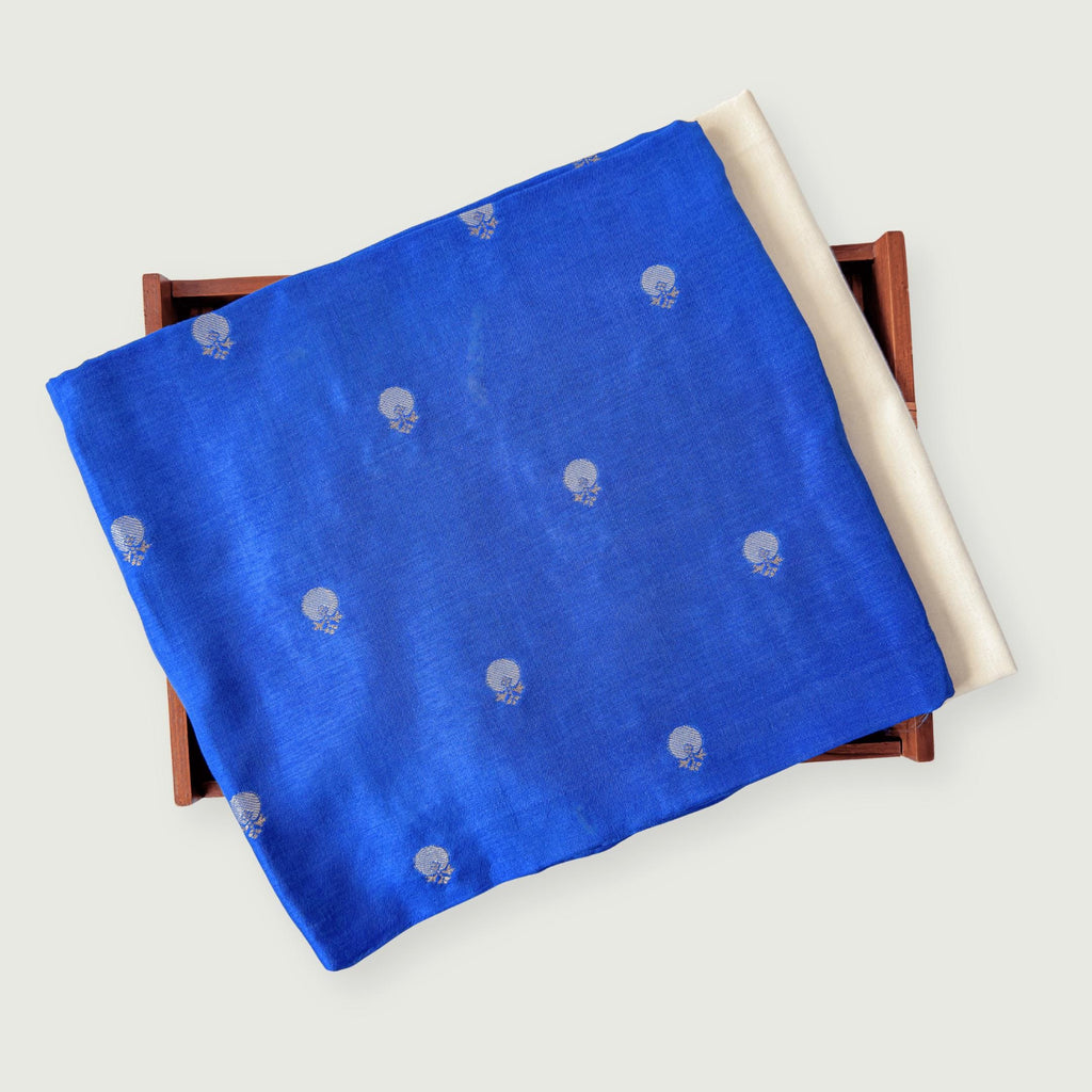 Cloth of Gold Kurta Set Kurta Set Dark Blue Silk Kurta Set