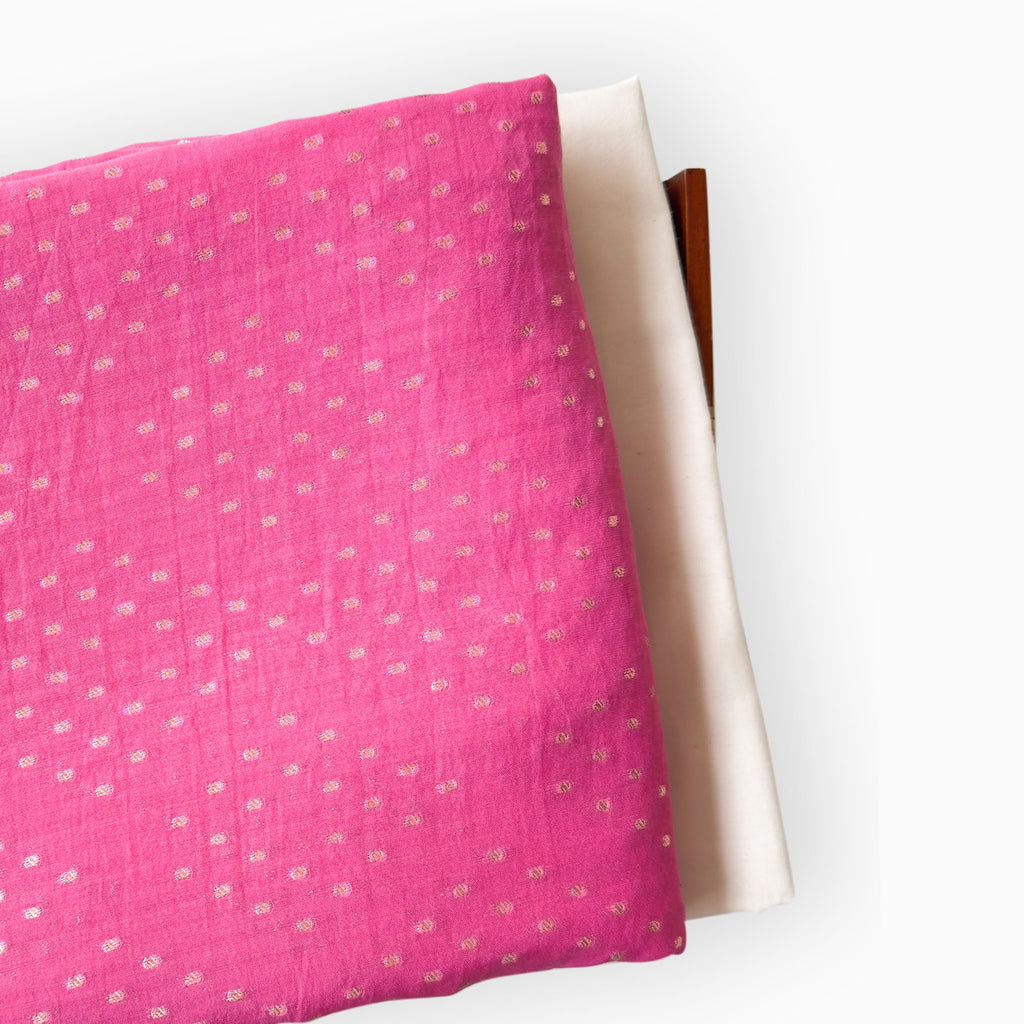 Cloth of Gold Kurta Set Kurta Set Gulabi Pink Mul Chanderi Kurta Set