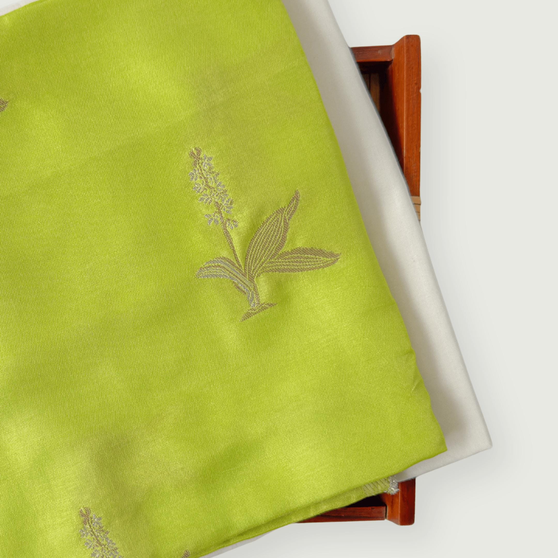 Cloth of Gold Kurta Set Kurta Set Lime Green Silk Kurta Set