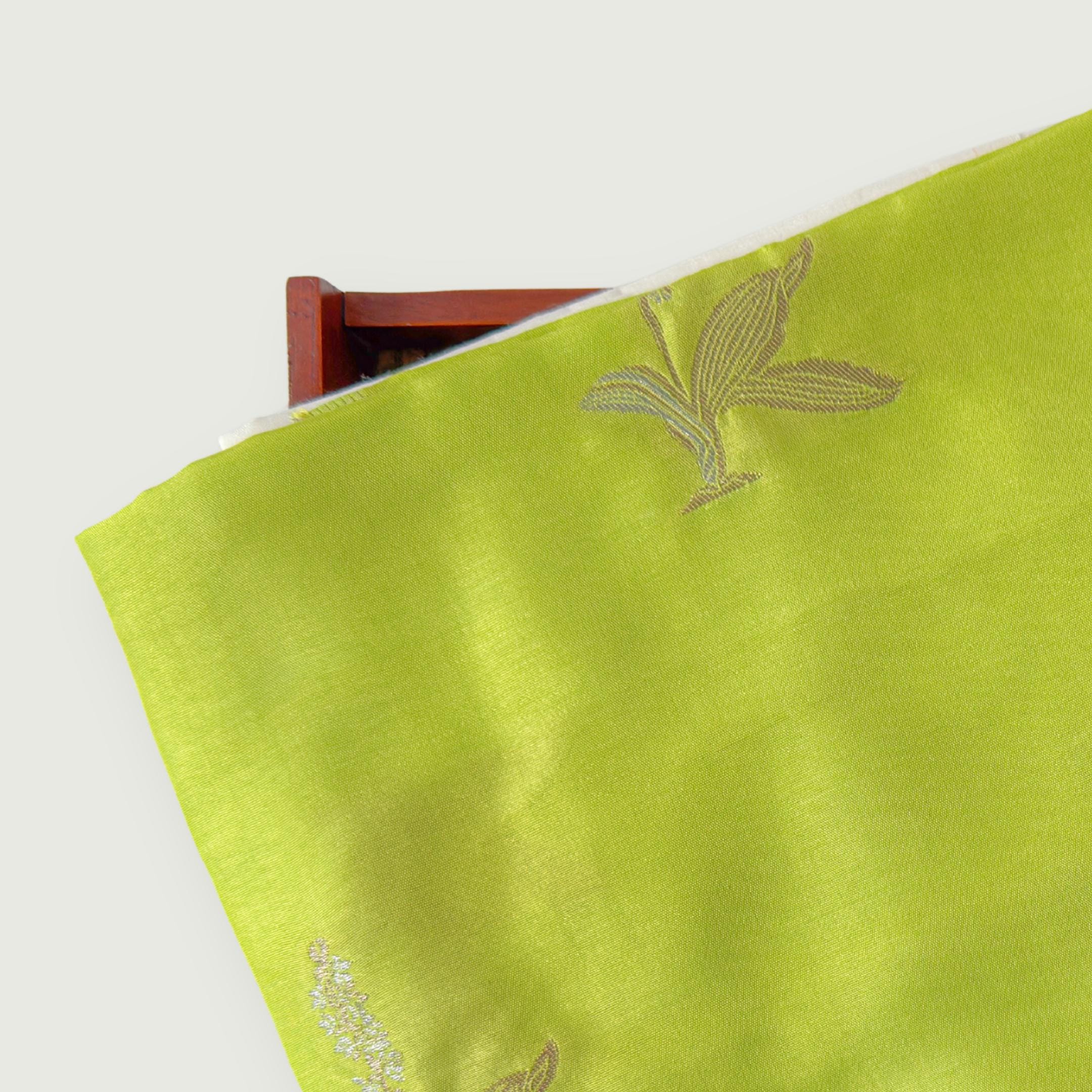 Cloth of Gold Kurta Set Kurta Set Lime Green Silk Kurta Set
