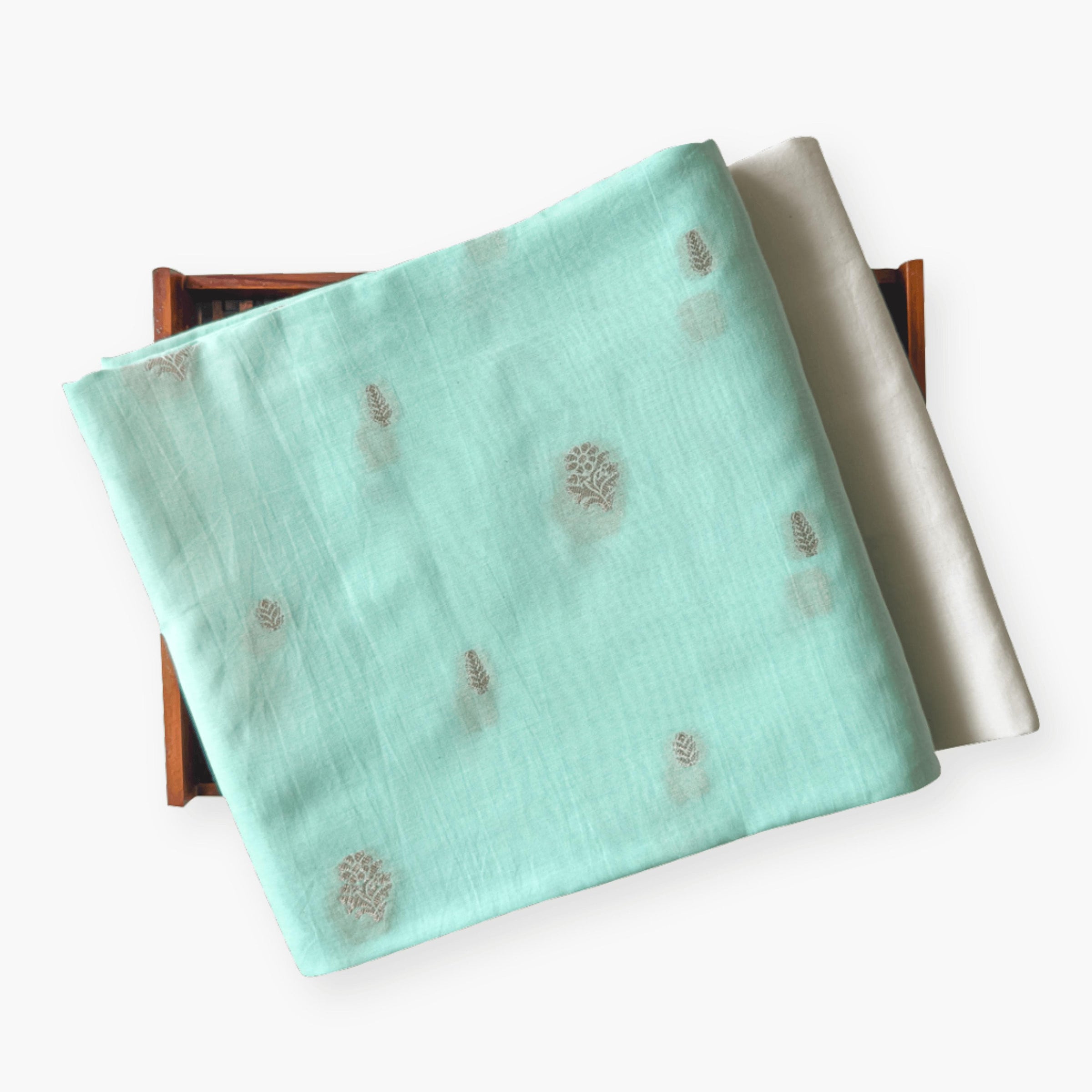 Cloth of Gold Kurta Set Kurta Set Pastel Turquoise Chanderi Kurta Set