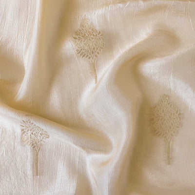 Cloth of Gold Kurta Set Kurta Set Unisex Beige Golden Tree Cloth of Gold | Woven Pure Russian Silk Kurta Fabric (3.2 Meters) | and Cotton Pyjama (2.5 Meters) | Unstitched Combo Set
