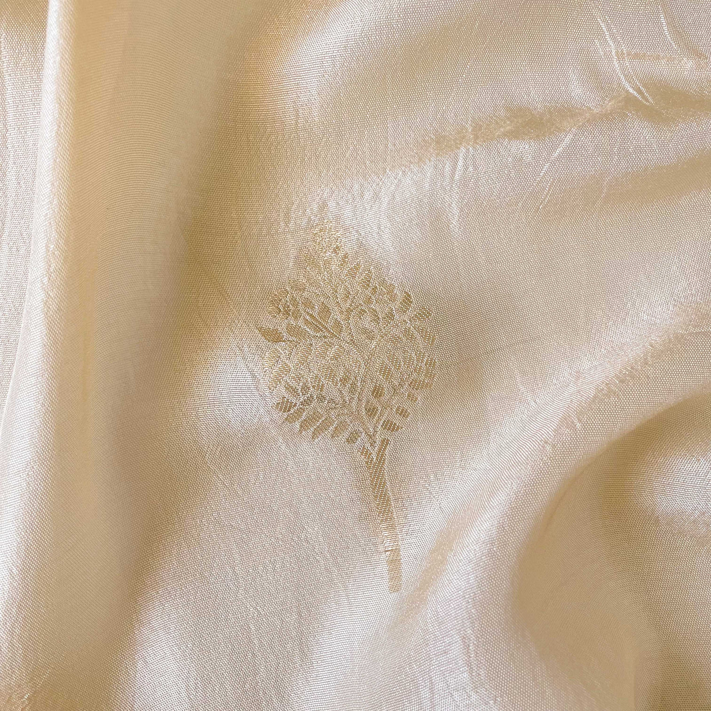 Cloth of Gold Kurta Set Kurta Set Unisex Beige Golden Tree Cloth of Gold | Woven Pure Russian Silk Kurta Fabric (3.2 Meters) | and Cotton Pyjama (2.5 Meters) | Unstitched Combo Set