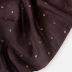 Cloth of Gold Kurta Set Kurta Set Unisex Coffee Brown Bandhani Cloth of Gold | Woven Pure Mul Chanderi Kurta Fabric (3 Meters) | and Cotton Pyjama (2.5 Meters) | Unstitched Combo Set