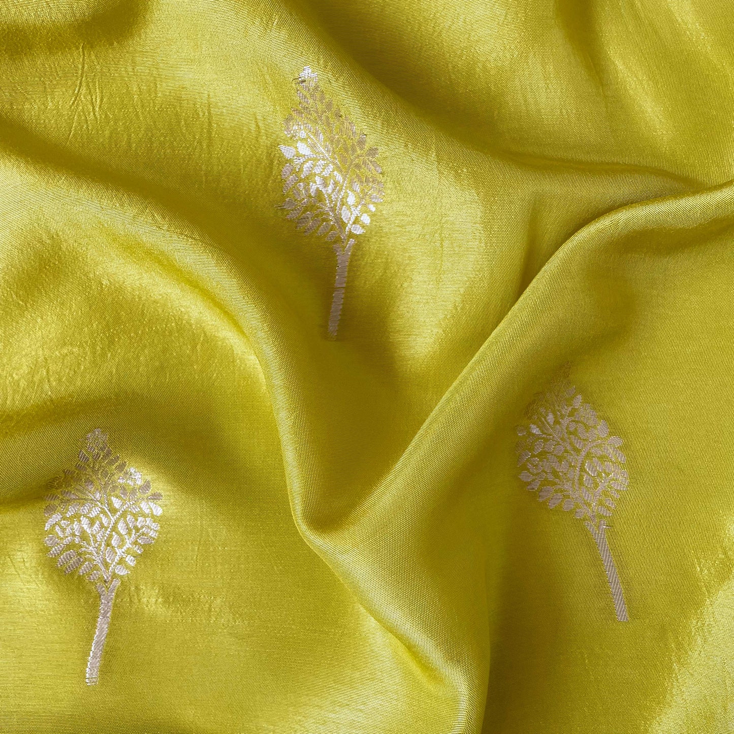 Cloth of Gold Kurta Set Kurta Set Unisex Dusty Yellow Golden Tree Cloth of Gold | Woven Pure Russian Silk Kurta Fabric (3.2 Meters) | and Cotton Pyjama (2.5 Meters) | Unstitched Combo Set