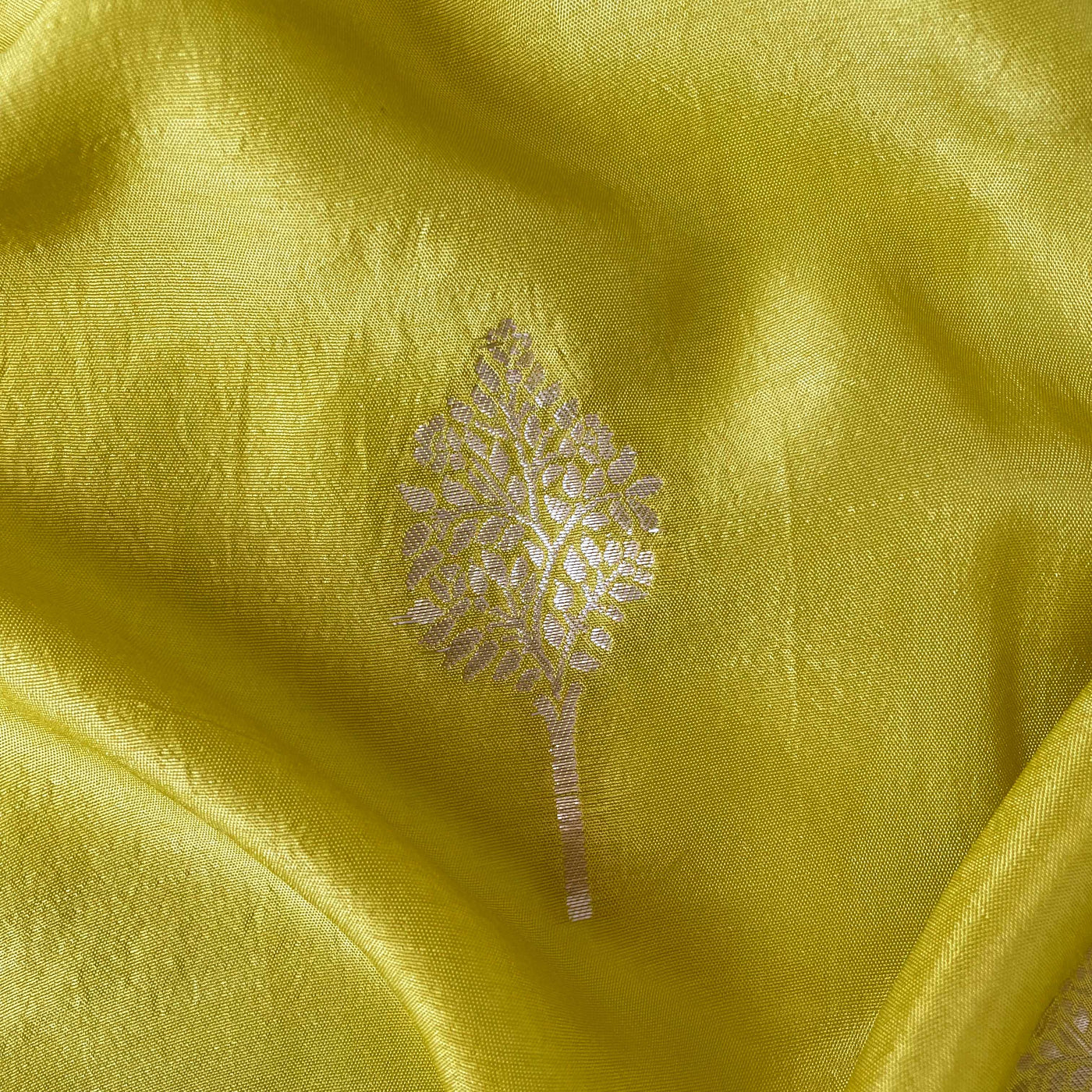 Cloth of Gold Kurta Set Kurta Set Unisex Dusty Yellow Golden Tree Cloth of Gold | Woven Pure Russian Silk Kurta Fabric (3.2 Meters) | and Cotton Pyjama (2.5 Meters) | Unstitched Combo Set