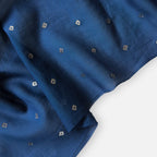 Cloth of Gold Kurta Set Kurta Set Unisex Indigo Blue Bandhani Cloth of Gold | Woven Pure Mul Chanderi Kurta Fabric (3 Meters) | and Cotton Pyjama (2.5 Meters) | Unstitched Combo Set