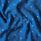 Cloth of Gold Kurta Set Kurta Set Unisex Indigo Blue Bandhani Cloth of Gold | Woven Pure Mul Chanderi Kurta Fabric (3 Meters) | and Cotton Pyjama (2.5 Meters) | Unstitched Combo Set