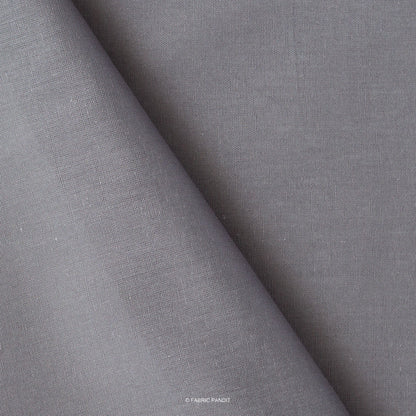 Cotton Linen Fabric Cut Piece (CUT PIECE) Grey Color Pure Cotton Linen Fabric (Width 42 Inches)