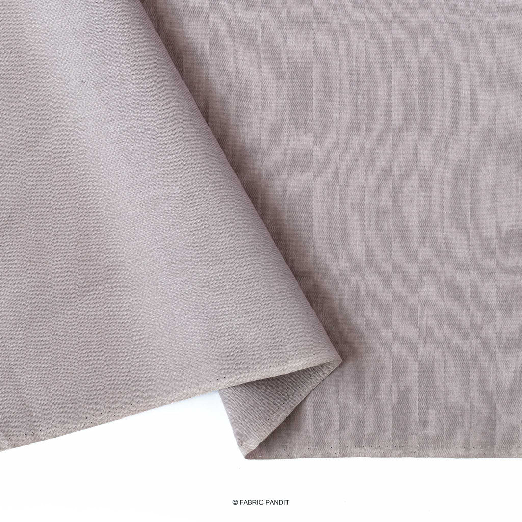 Cotton Linen Fabric Cut Piece (CUT PIECE) Grey Color Pure Cotton Linen Fabric (Width 42 Inches)