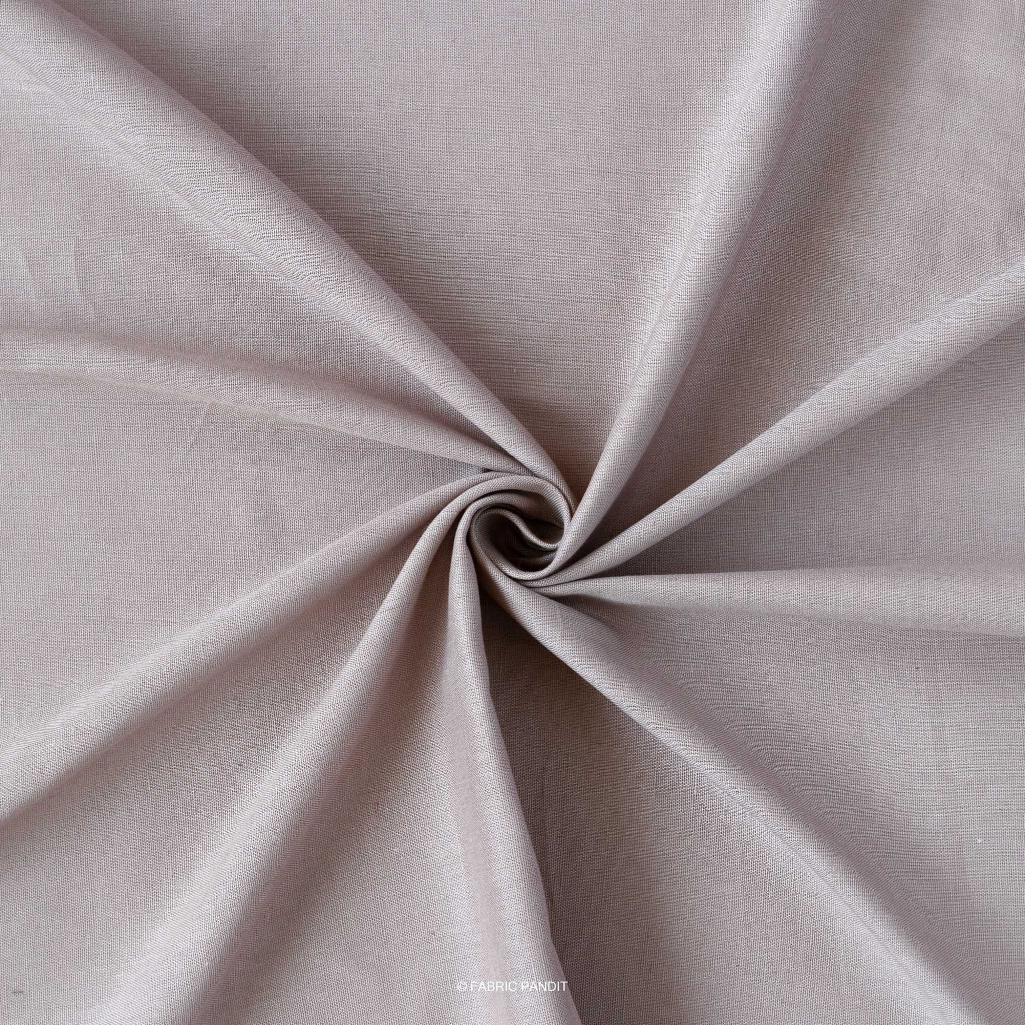 Cotton Linen Fabric Cut Piece (CUT PIECE) Grey Color Pure Cotton Linen Fabric (Width 42 Inches)