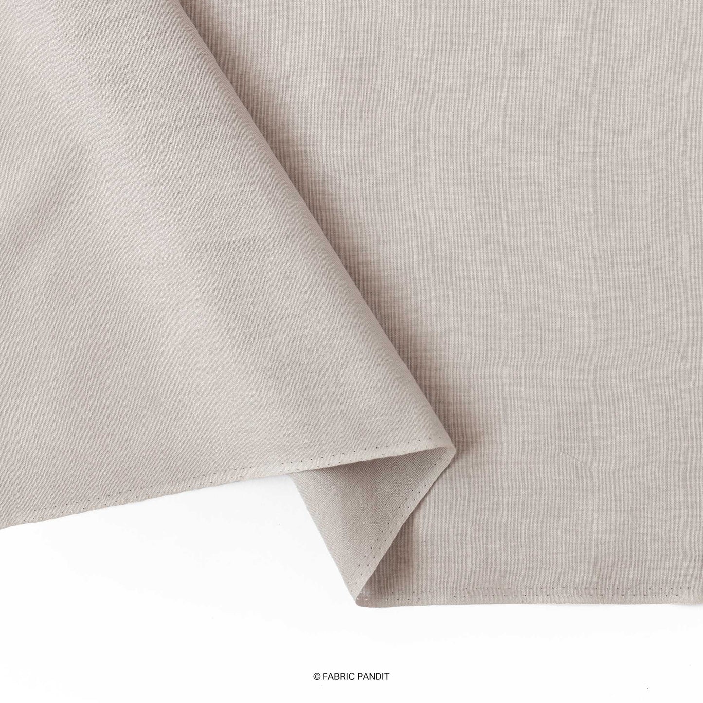 Cotton Linen Fabric Cut Piece (CUT PIECE) Grey Color Pure Cotton Linen Fabric (Width 52 Inches)