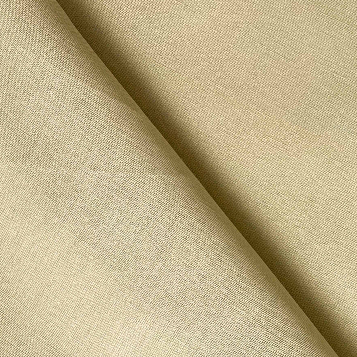 Cotton Linen Fabric Cut Piece (CUT PIECE) Khaki Color Pure Cotton Linen Fabric (Width 42 Inches)