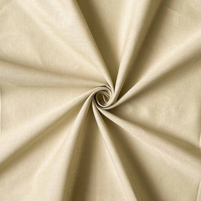 Cotton Linen Fabric Cut Piece (CUT PIECE) Khaki Color Pure Cotton Linen Fabric (Width 42 Inches)