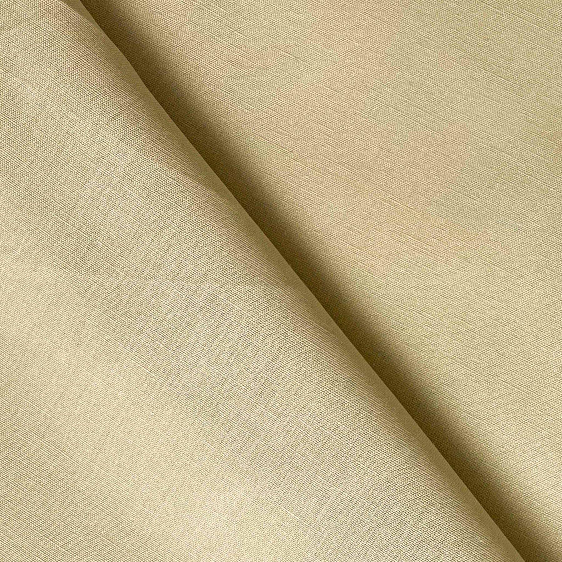 Cotton Linen Fabric Cut Piece (CUT PIECE) Khaki Color Pure Cotton Linen Fabric (Width 42 Inches)