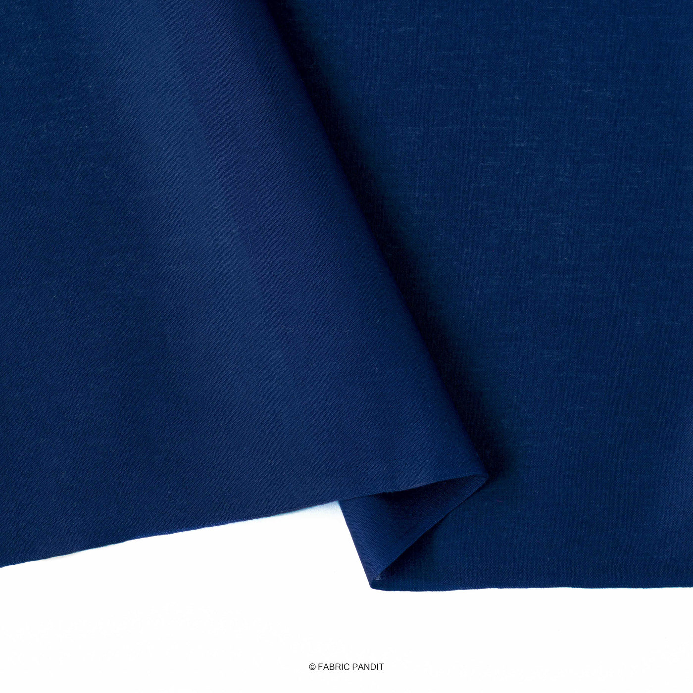 Cotton Linen Fabric Cut Piece (CUT PIECE) Royal Blue Color Pure Cotton Linen Fabric (Width 52 Inches)