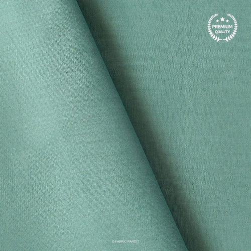 Cotton Linen Fabric Fabric Aquamarine (Light) Color Pure Cotton Linen Fabric (Width 42 Inches)