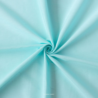Cotton Linen Fabric Fabric Bright Turquoise Color Pure Cotton Linen Fabric ( Width 42 Inches )
