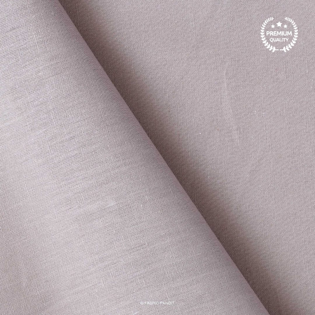 Cotton Linen Fabric Fabric Grey Color Pure Cotton Linen Fabric (Width 42 Inches)