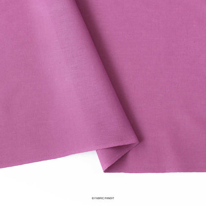 Cotton Linen Fabric Fabric Hot Pink Color Pure Cotton Linen Fabric (Width 42 Inches)