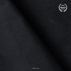 Cotton Linen Fabric Fabric Jade Black Pure Cotton Linen Fabric (Width 42 Inches)