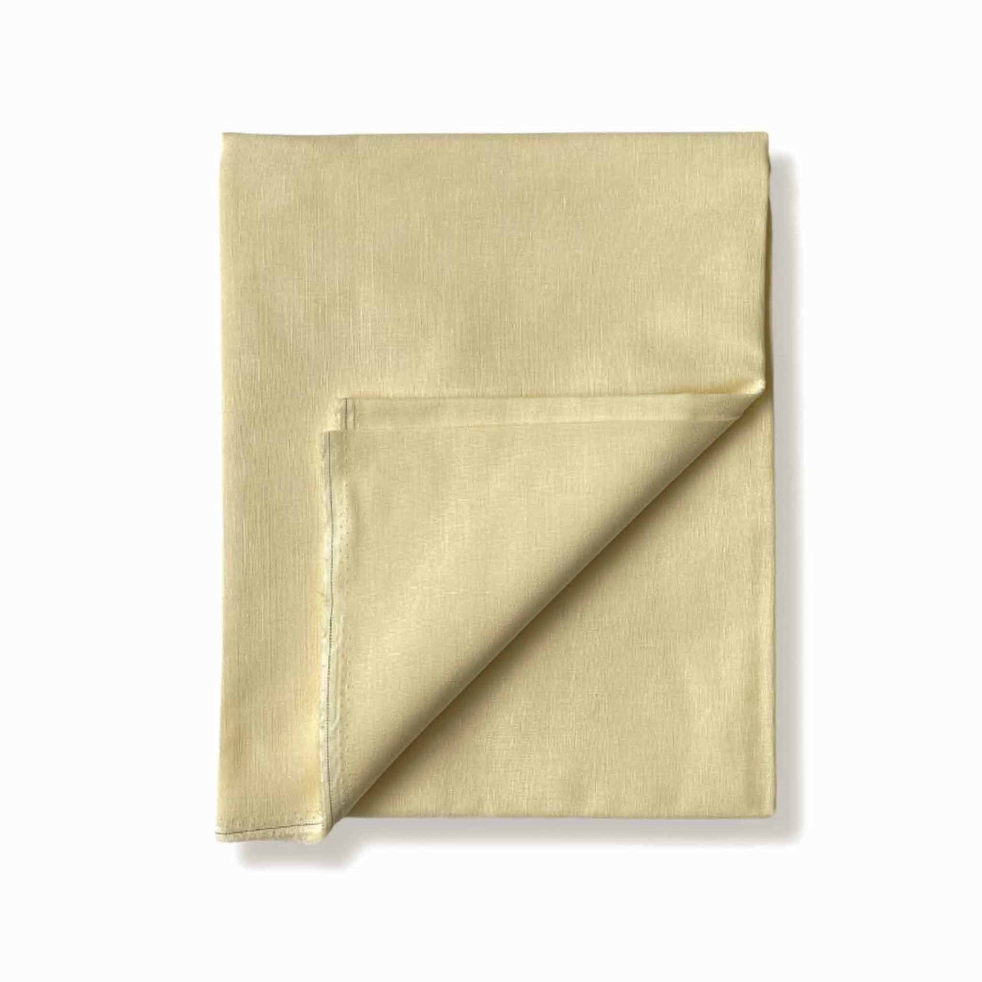 Cotton Linen Fabric Fabric Khaki Color Pure Cotton Linen Fabric (Width 42 Inches)