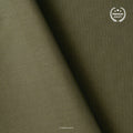 Cotton Linen Fabric Fabric Military Green Color Pure Cotton Linen Fabric (Width 42 Inches)