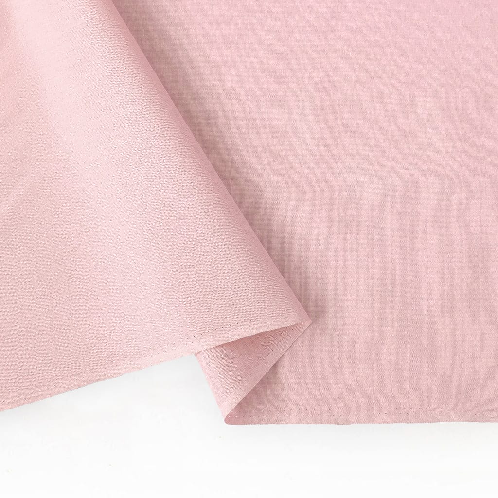 Cotton Linen Fabric Fabric Pastel Pink Color Pure Cotton Linen Fabric (Width 42 Inches)