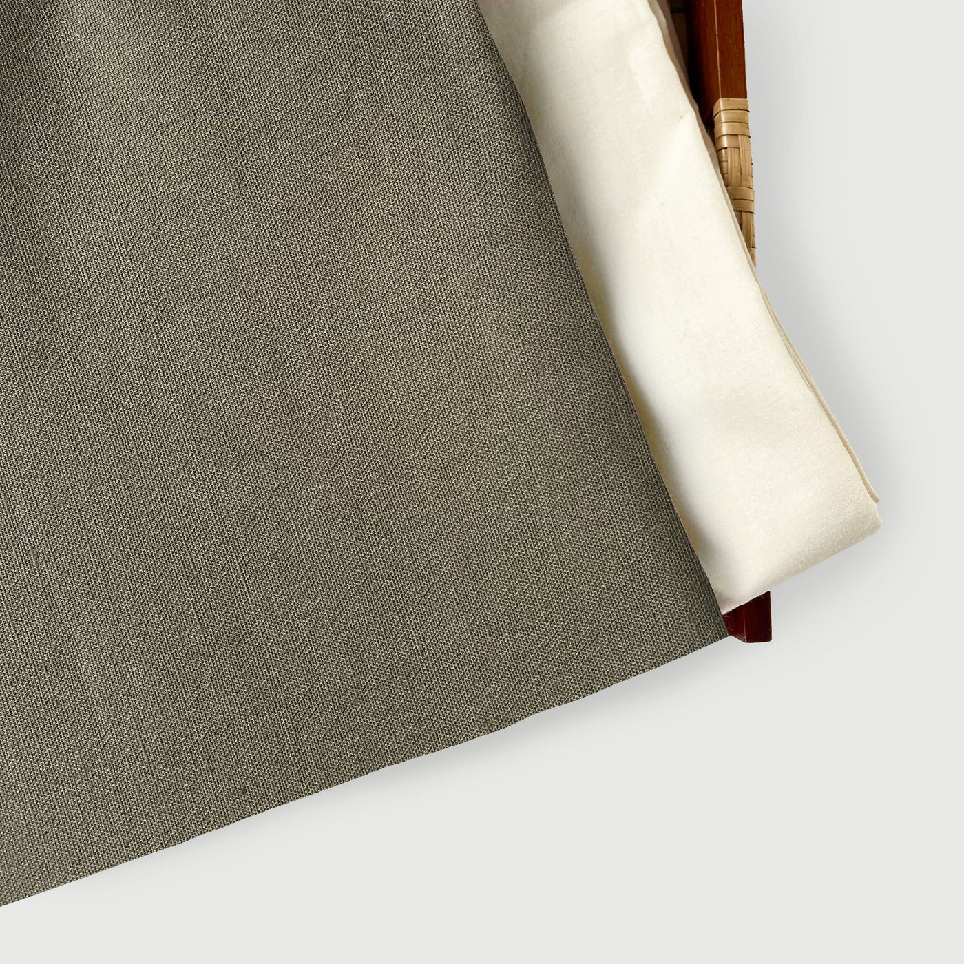 Cotton Linen Kurta Set Kurta Set Dusty Grey Colour | Pure Cotton Linen Fabric (3 Meters) | and Cotton Pyjama (2.5 Meters) | Unstitched Combo Set