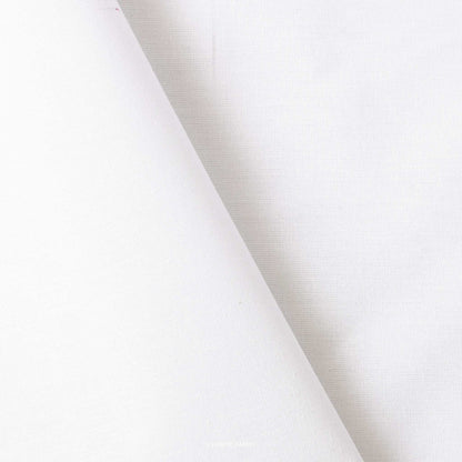 Cotton Linen Shirting Fabric Shirt Snow White Pure Cotton Linen Unstitched Men's Shirt Piece (42 inches | 2.25 meters)