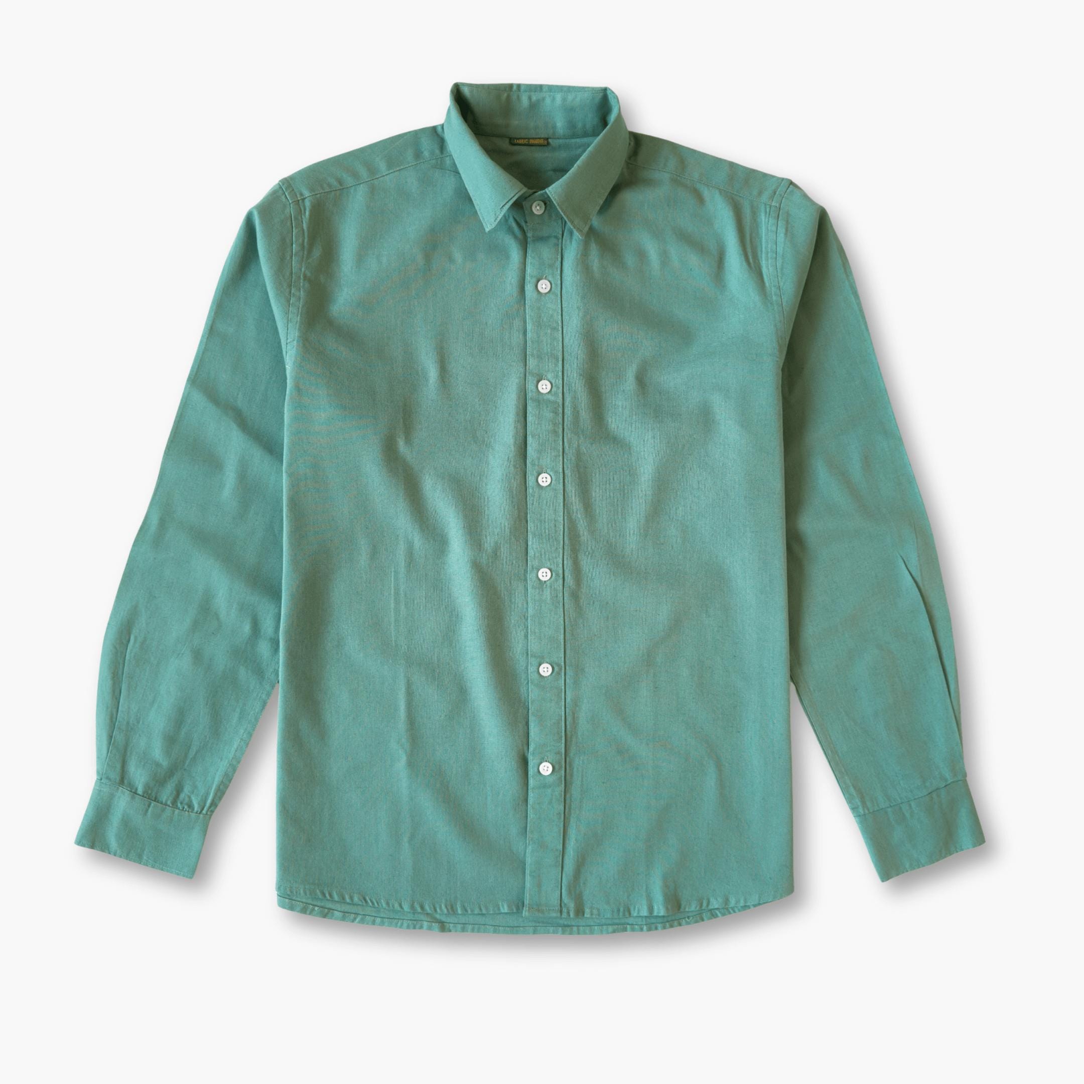 Cotton Linen Shirts Men's Shirt Aquamarine Pure Cotton Linen Shirt Piece