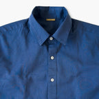 Cotton Linen Shirts Men's Shirt Dark Blue Cotton Linen Shirt Piece