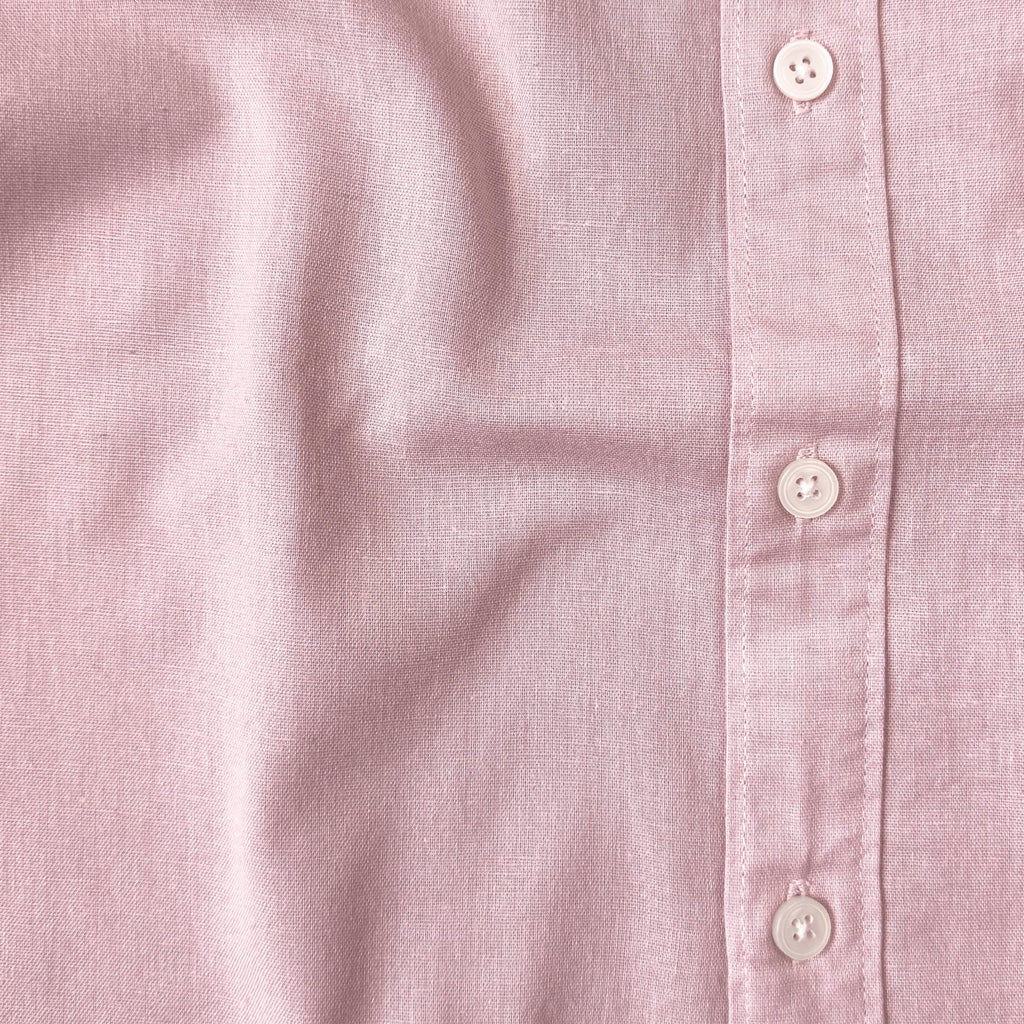 Cotton Linen Shirts Men's Shirt Dusty Pink Cotton Linen Shirt Piece