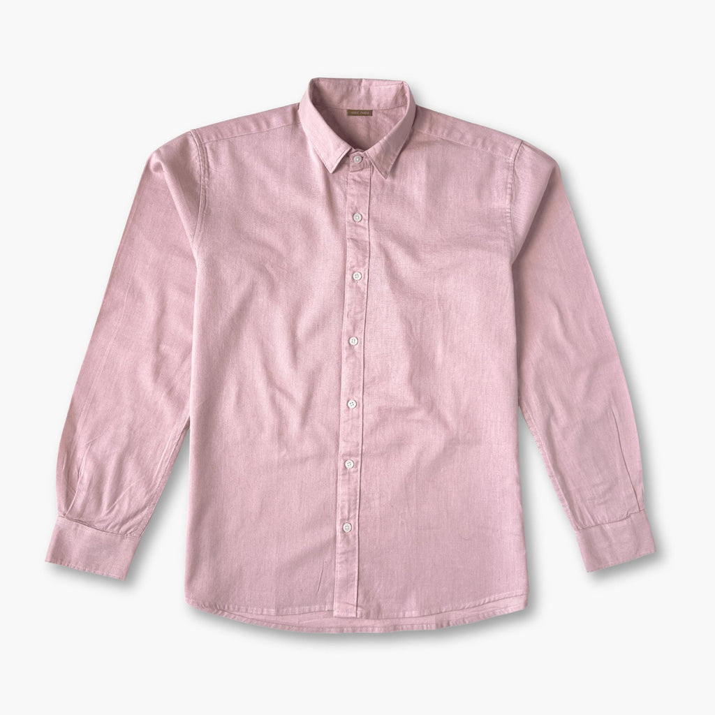 Cotton Linen Shirts Men's Shirt Dusty Pink Cotton Linen Shirt Piece