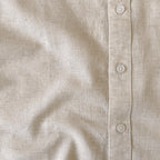 Cotton Linen Shirts Men's Shirt Natural White Cotton Linen Shirt Piece