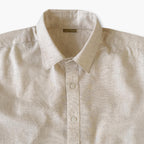 Cotton Linen Shirts Men's Shirt Natural White Cotton Linen Shirt Piece