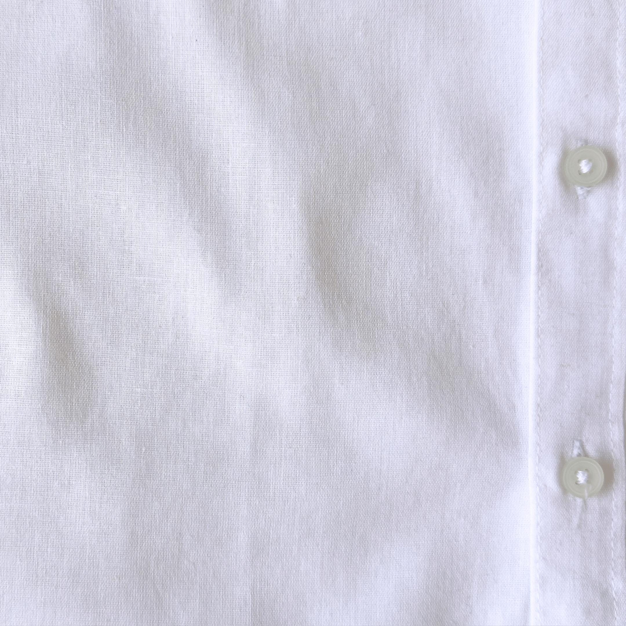 Cotton Linen Shirts Men's Shirt Snow White Cotton Linen Shirt Piece