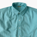 Cotton Linen Shirts Men's Shirt Steel Blue Cotton Linen Shirt Piece