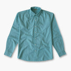 Cotton Linen Shirts Men's Shirt Steel Blue Cotton Linen Shirt Piece
